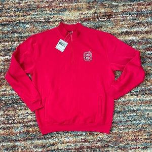 North Carolina State University Wolfpack Quarter Zip Sweatshirt Size X-L…